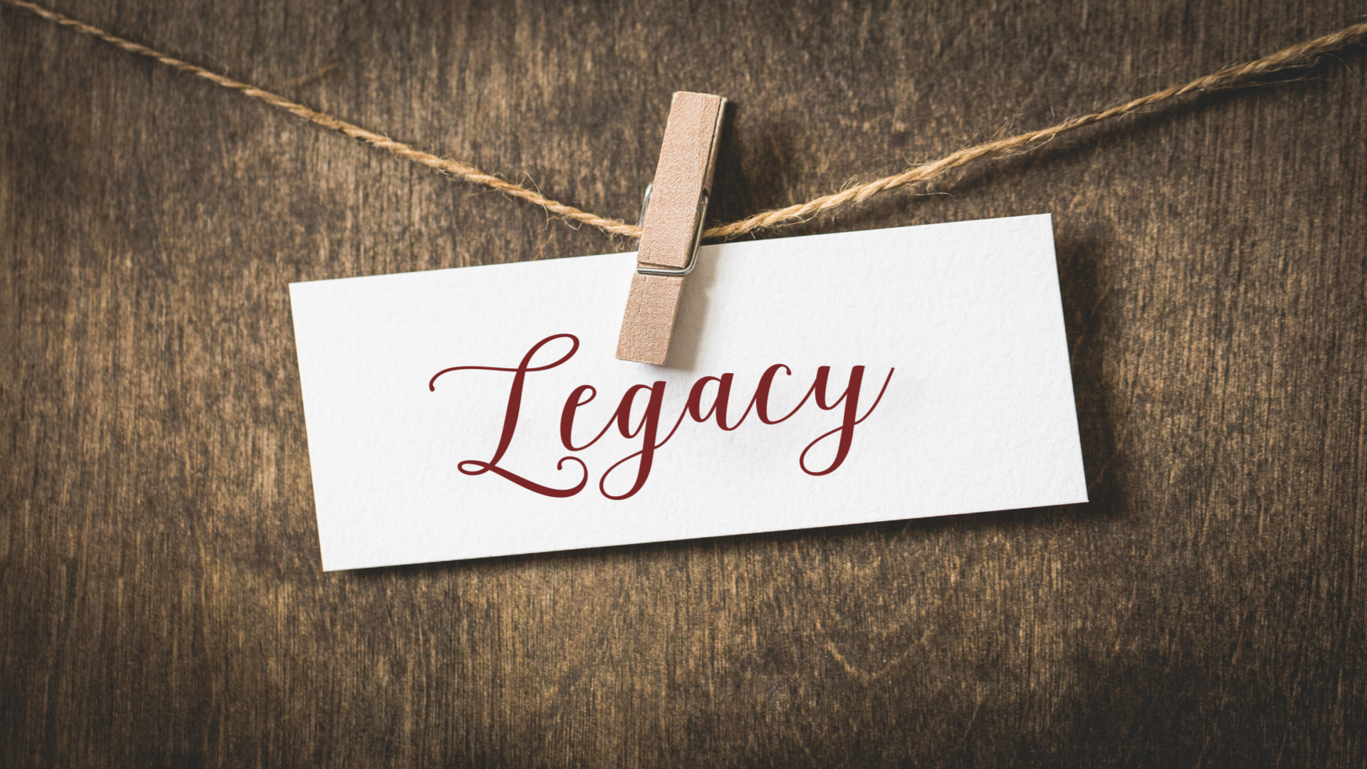 The Lasting Legacy of Worship